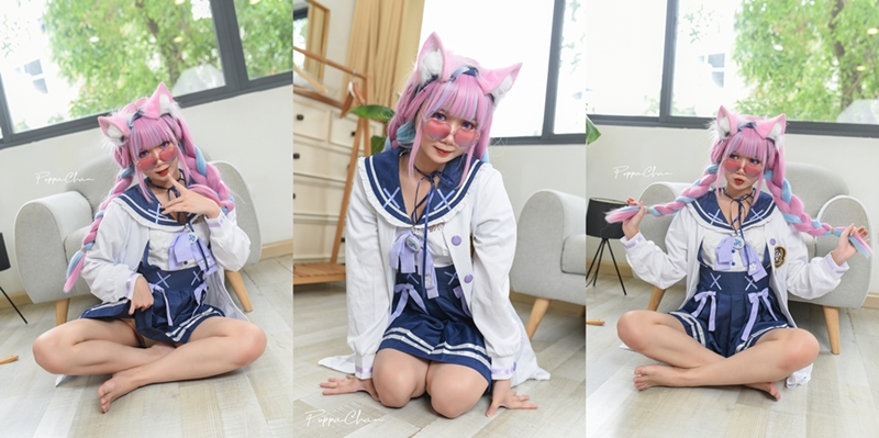 PoppaChan – Minato Aqua School Uniform