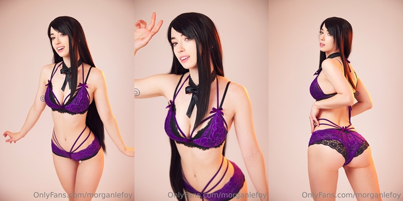Morgan Le Foy – Tifa Purple Lingerie [48P]