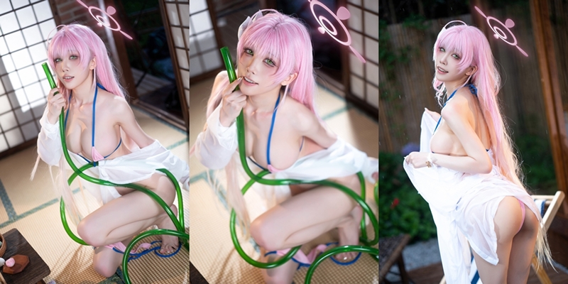 Aqua 水淼 – Urawa Hanako Swimsuit [82P]