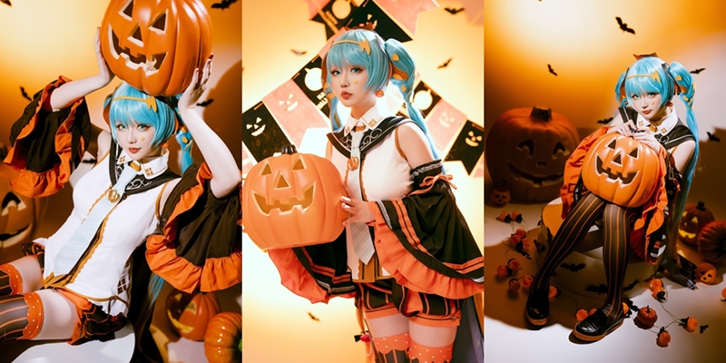 Hoshilily 星之迟迟 – Hatsune Miku Halloween [53P]