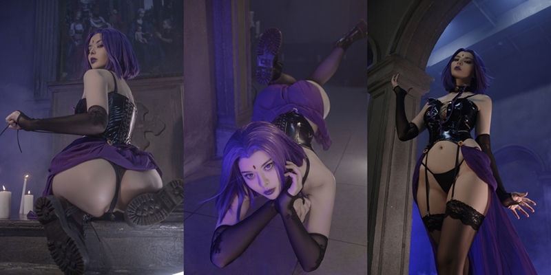 Vinnegal – Raven Latex Lingerie [47P]
