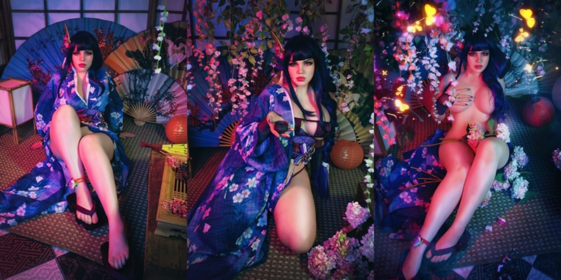 Alice Cosplay – Raiden Shogun Kimono [10P]