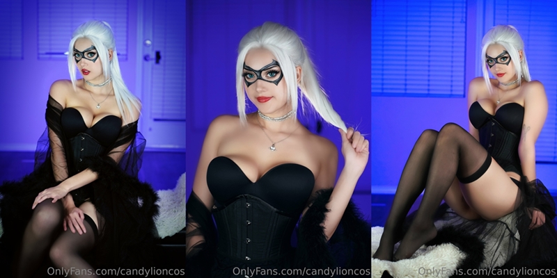 Candylion – Black Cat Lingerie [21P]