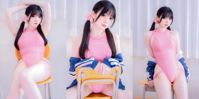 Shimo – Pink Swimsuit [41P]