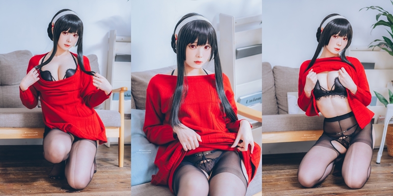 Shimo – Yor Forger Red Sweater [15P]