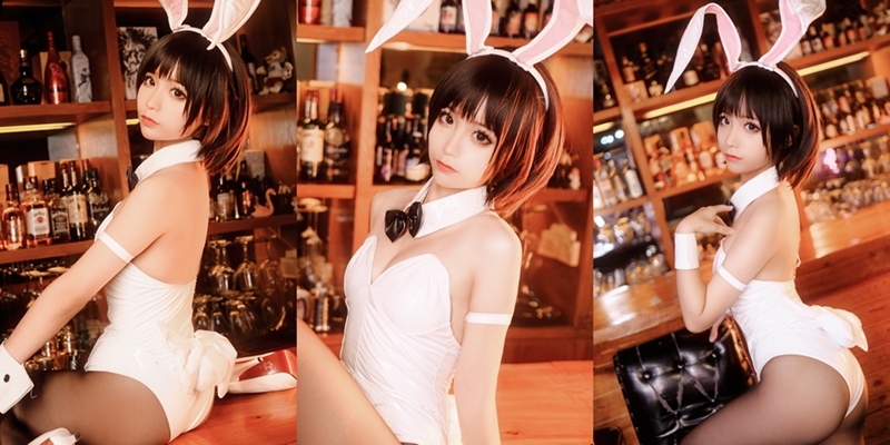 Chunmomo 蠢沫沫 – Megumi Kato Bunny Suit [40P]