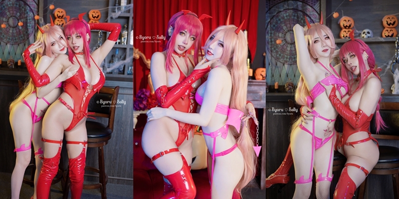 Byoru & Sally Dorasnow – Makima Succubus & Power Succubus [25P]