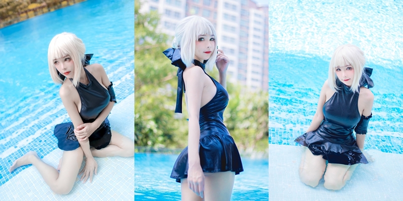 Kitkat Cosplay 9 – Saber Alter Swimsuit