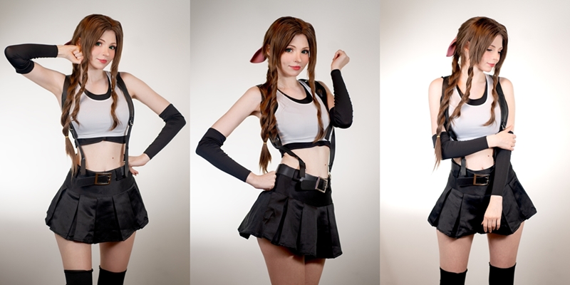 PeachMilky – Aerith Tifa Outfit