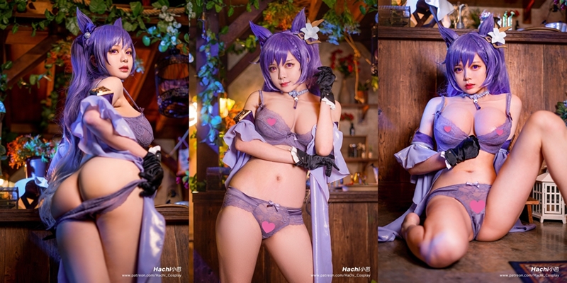 Hachi 小芭 – Keqing Lingerie
